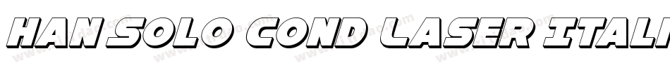 Han Solo Cond Laser Italic字体转换